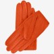 Alessa (orange) - lambskin leather driving gloves