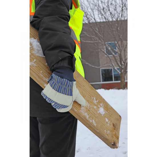 Standard-Grade Cowhide Insulated Gloves with Knit Wrist 