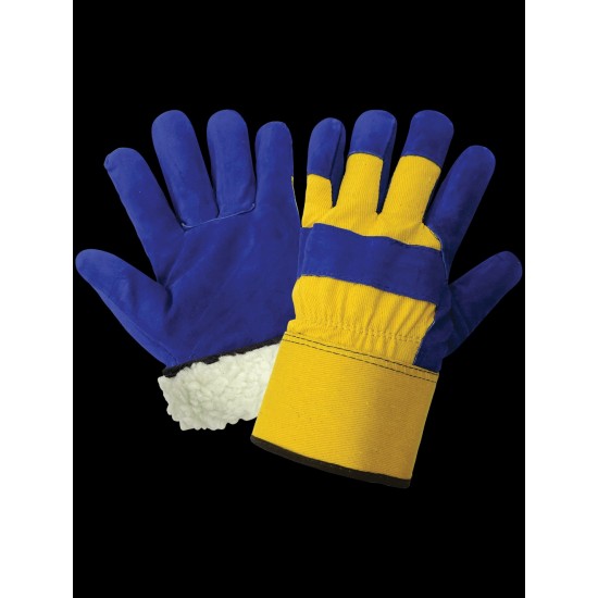 Premium-Grade Split Cowhide Leather Palm Insulated Freezer Gloves