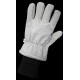 Heavy Gray Standard-Grade Split Cowhide Leather Insulated Freezer Gloves