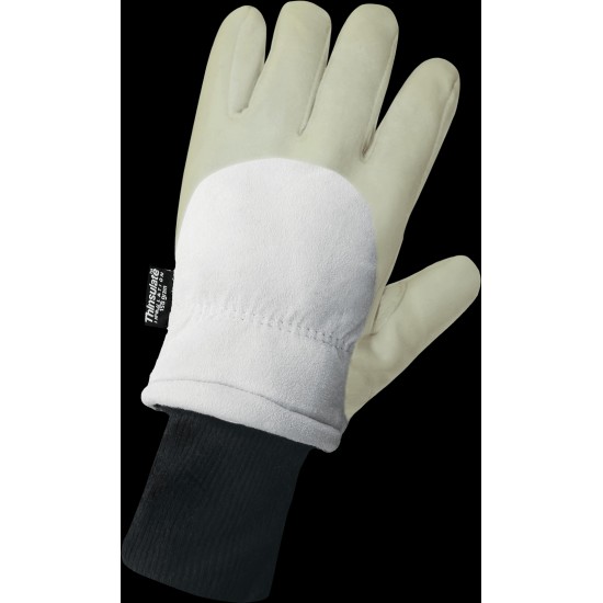 Premium Goatskin Leather Latex-Coated Insulated Freezer Gloves