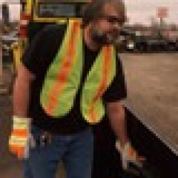 MCR Safety 12440R High-Vis Economy Leather Palm Gloves - Single Pair