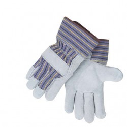 Black Stallion 6B Shoulder Split Cowhide Leather Palm Work Gloves - Single Pair (L)