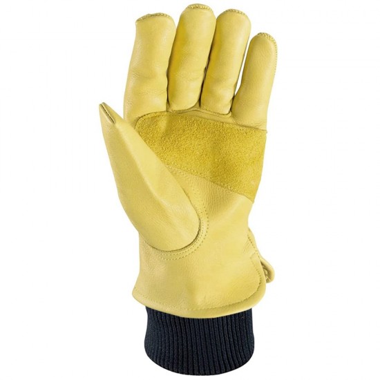 Premium Insulated Water Resistant Grain Cowhide Leather Gloves with Reinforced Palm 