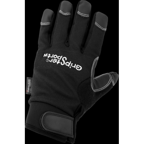Gripster® Sport Low Temperature, Insulated, Waterproof, Synthetic Leather Palm Performance Gloves with a Spandex Back