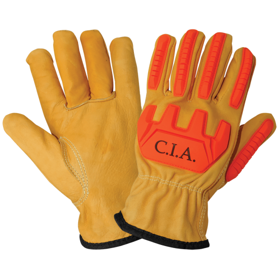 Premium Cowhide Grain Leather Cut, Impact, Abrasion Resistant Gloves - LIMITED STOCK 