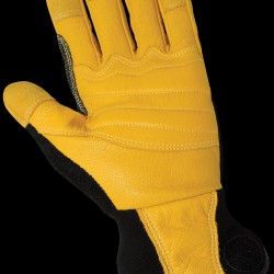Gripster® Sport Premium-Grade Grain Goatskin Leather Palm Mechanics Style Gloves with TPU Impact Protection