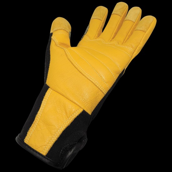 Gripster® Sport Premium-Grade Grain Goatskin Leather Palm Mechanics Style Gloves with TPU Impact Protection