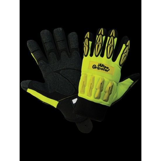 Vise Gripster® High-Visibility Reinforced TPU Impact Resistant Gloves - LIMITED STOCK 