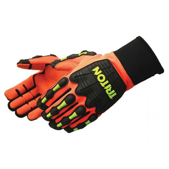 DayBreaker Triton Hi-Vis Orange A4 Cut Impact Work Gloves
