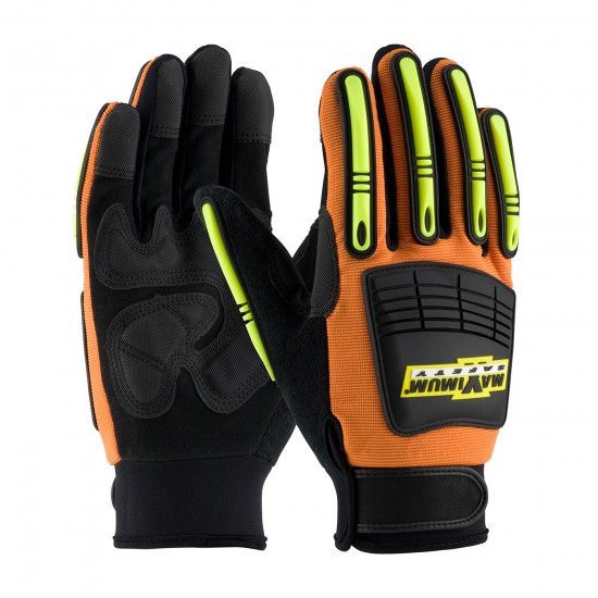  Synthetic Leather Palm with Fabric Back - TPR Impact Protection