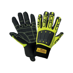 HIGH-VISIBILITY REINFORCED ABRASION RESISTANT GLOVES WITH TPU IMPACT PROTECTION