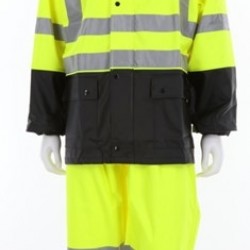MCR Safety 5182S 2 Piece Hi Vis Reflective Rain Suit Class 3