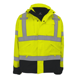 FrogWear® HV High-Visibility Yellow/Green Three-in-One Winter Parka Jacket - GLO