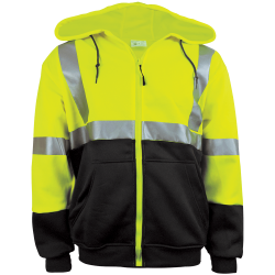 FrogWear® HV High-Visibility Hooded Sweatshirt - GLO