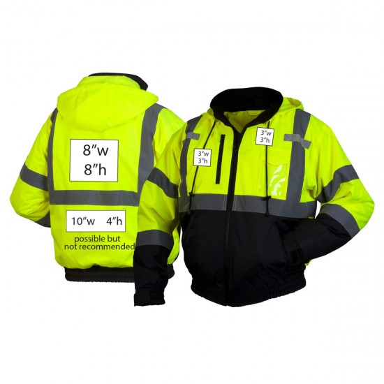 Custom Pyramex Type R Class 3 High-Vis Waterproof Fleece Lined Jacket