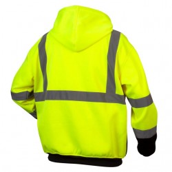 Custom Pyramex Type R Class 3 High-Vis Black Bottom Hooded Sweatshirt