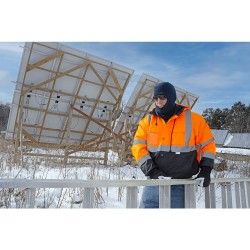 Custom Pyramex Type R Class 3 High-Vis 4-in-1 Jacket - High Vis Lime Green