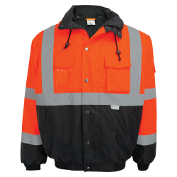 Custom Pyramex Type R Class 3 High-Vis 4-in-1 Jacket - High Vis Lime Green