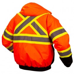 Custom Pyramex Type R Class 3 High-Vis Waterproof Quilt Lined Jacket with X-Back