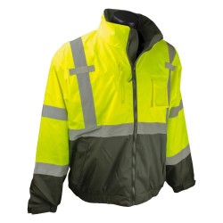Radians Green Hi Viz Thermal 3-In-1 Deluxe Bomber Jackets