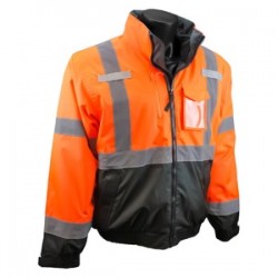 Radians Orange Hi Viz Thermal 3-In-1 Deluxe Bomber Jackets