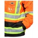 MCR Safety Class 3 Safety Jacket Two Tone Black Bottom X Back Orange