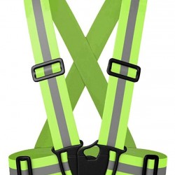 Premium Elastic Flex fit High Visibility Hi Vis Fluorescent Safety Vest/Belt/Suspender