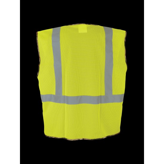 HV High-Visibility Yellow/Green Safety Vest with Camouflage Bottom - GLO