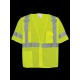 HV Mesh Polyester Short-Sleeved Vest - GLO