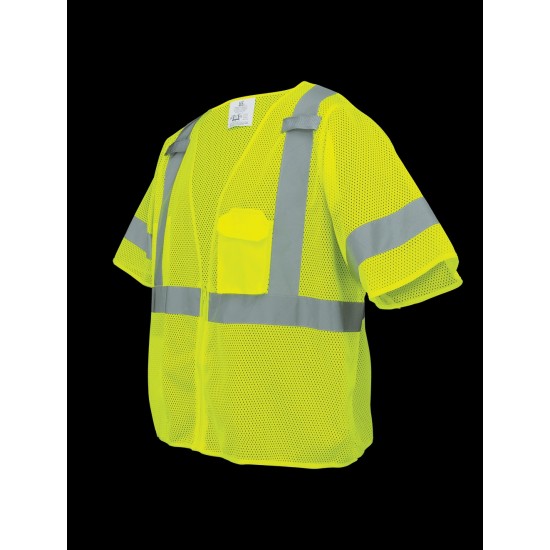 HV Mesh Polyester Short-Sleeved Vest - GLO