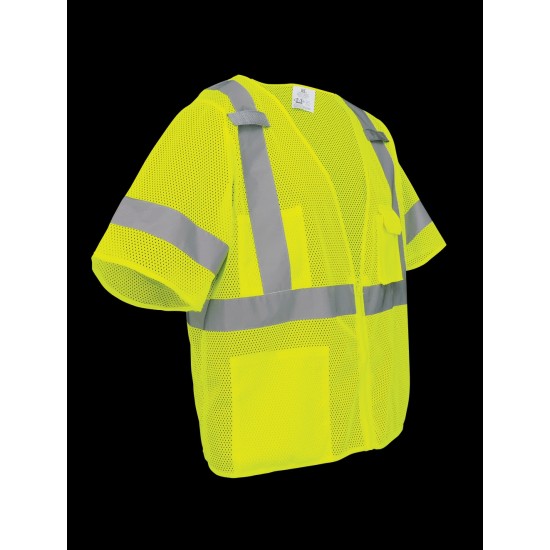 HV Mesh Polyester Short-Sleeved Vest - GLO