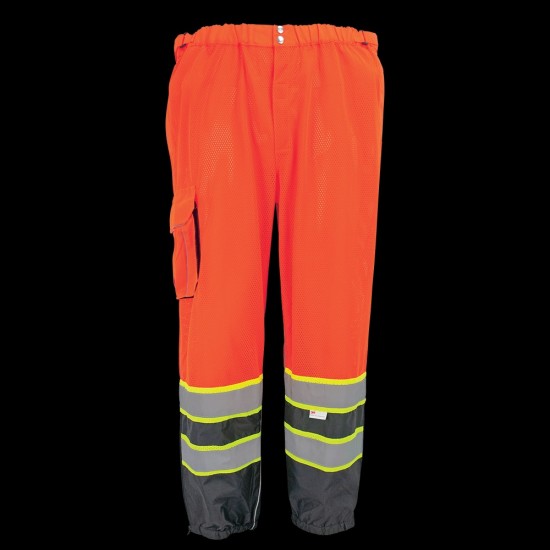 HV Premium Lightweight Breathable Orange Safety Pants - GLO