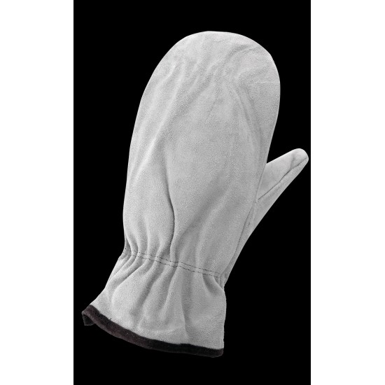 Quality Split Cowhide Leather Cotton Pile Lined Mitten