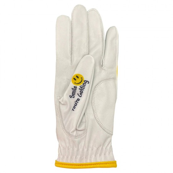 Happy Face (New) Women's Golf Glove With Ball Marker