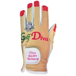 Golf Diva Women's Golf Glove With Ball Marker