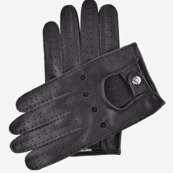 Leonardo (black) - American deerskin leather driving gloves