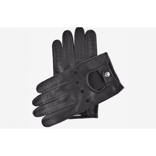 Leonardo (black) - American deerskin leather driving gloves
