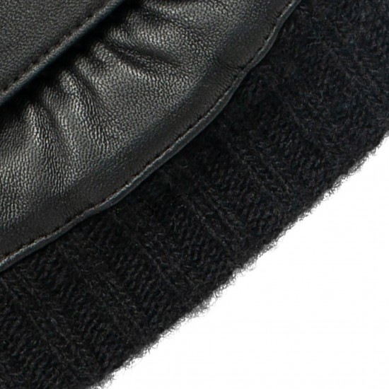 Mario (black) - lambskin leather driving gloves & touchscreen