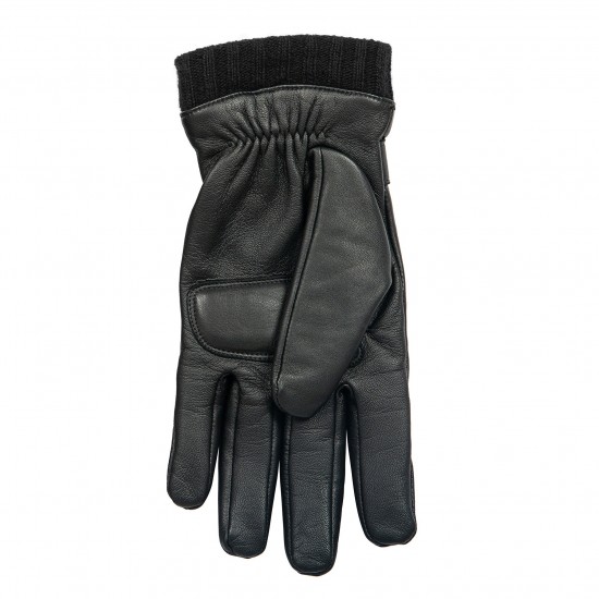 Mario (black) - lambskin leather driving gloves & touchscreen