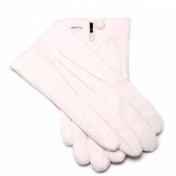 White Men's Evening Leather Gloves Unlined by Fort Belvedere