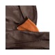 Luc Brown Lambskin/ Orange Cashmere