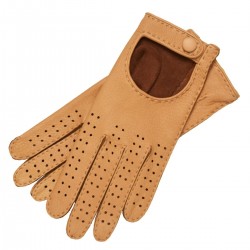Monza - Men's Hand Sewn Deerskin Driving Gloves In Natural