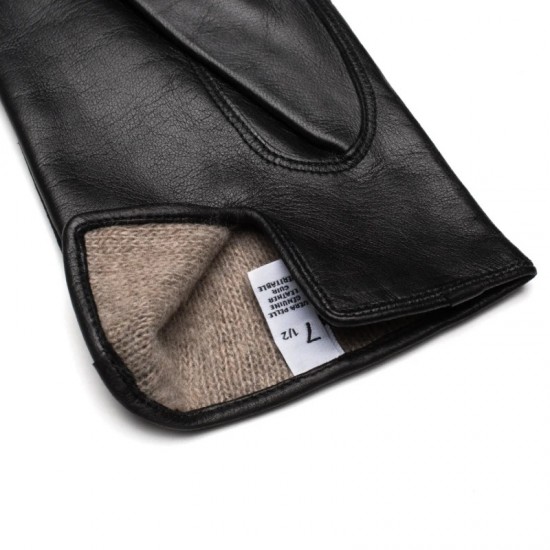 Benevento Hand Made Men's Gloves In Black