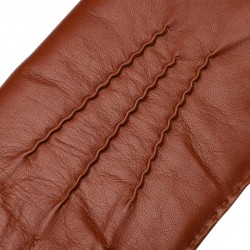 Treviso Hand Sewn Men'S Gloves In Tobacco