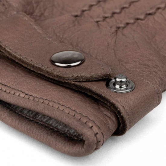 Handmade Deerskin Gloves Brown Alvaro