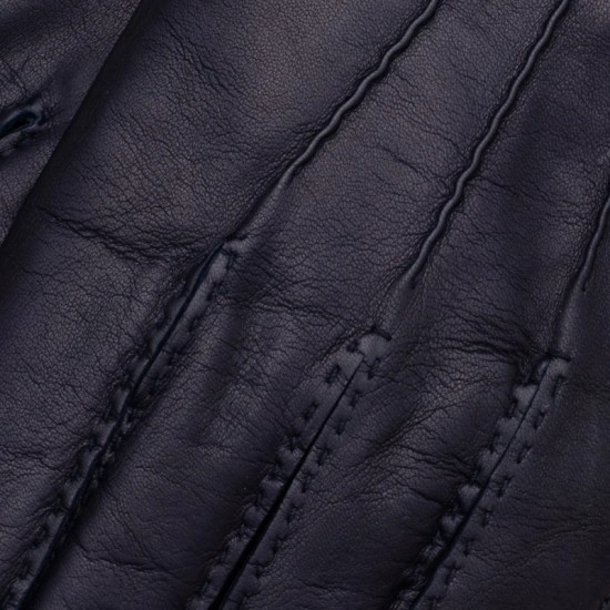 Treviso Hand Sewn Men's Gloves In Navy Blue