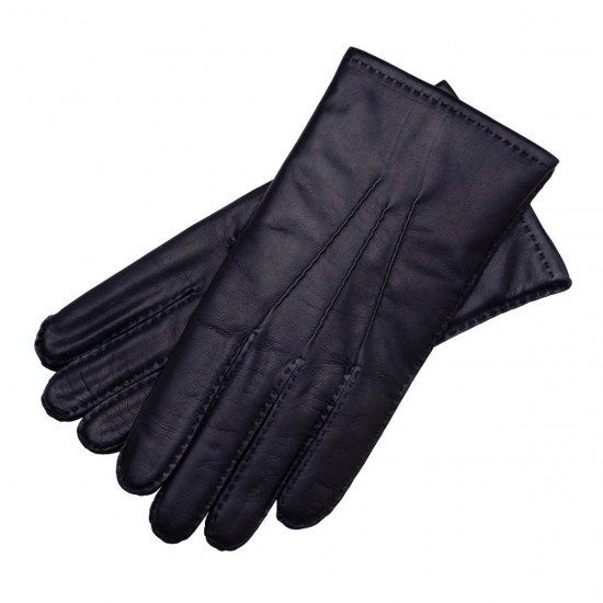Treviso Hand Sewn Men's Gloves In Navy Blue