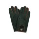 AUTHENTIC RACE MK2 - Leather Driving Gloves - British Green/Cognac