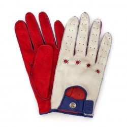 ARNAGE 24 Heures du Mans - Driving Gloves - Bianco Italia/Racing Red/Tour de France Blue